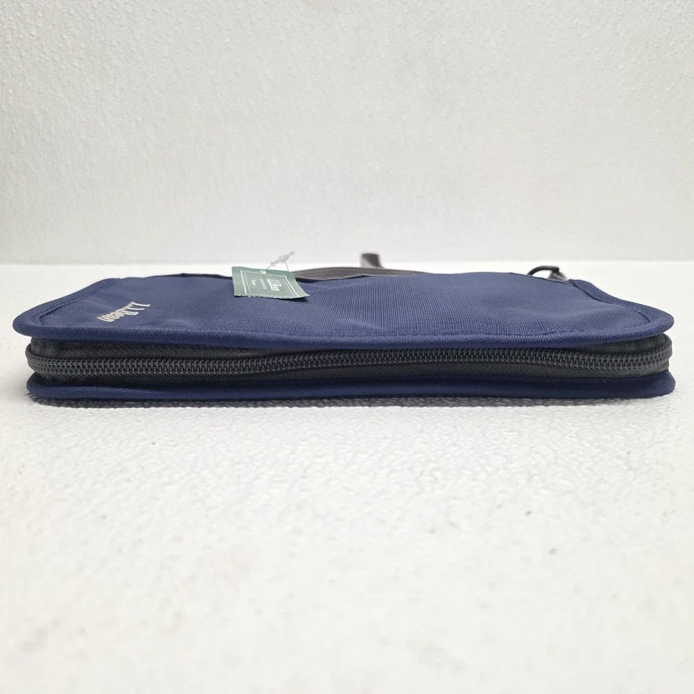 LL Bean Travel Passport Ticket Organizer III Wallet - Night Blue BRAND NEW
